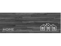 Univerzális futószőnyeg szürke deszkás Home csúszásmentes 50 cm x 150 cm