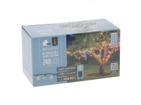 Napelemes LED-es fényfüzér 11 m melegfehér Napelemes LED-es fényfüzér 11 m melegfehér