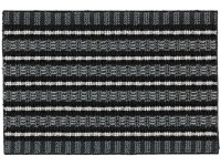 Astra Poly Brush lábtörlő 40 cm x 60 cm fekete-ezüst