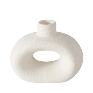Modern Boltze Home Rody gyertyatartó, kőedény, többszínű, kb. 10x6x12 cm.