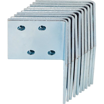 Sarokösszekötő lemez 40 mm x 40 mm x 40 mm horganyzott 10 darab