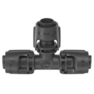 Gardena 13 mm-es T-idom Micro-Drip-Systemhez, 2 darabos csomag a csövek egyszerű elágazásához.