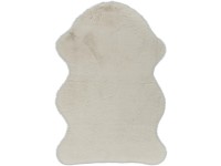 Műszőrme szőnyeg elefántcsont 60 cm x 90 cm