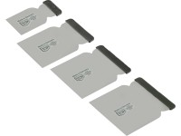 LUX-TOOLS spatulyakészlet rozsdamentes acél 4 részes LUX-TOOLS spatulyakészlet rozsdamentes acél 4 részes