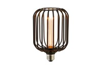 Searchlight dekoratív fekete henger henger alakú izzó E27 3,5W Searchlight dekoratív fekete henger henger alakú izzó E27 3,5W