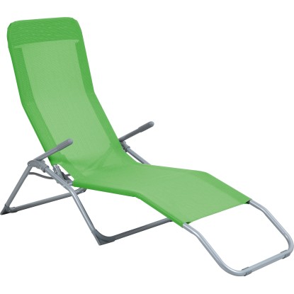 Pando összecsukható napozóágy 141 cm x 61 cm x 57-95 cm világosszürke