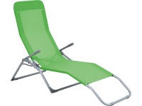 Pando összecsukható napozóágy 141 cm x 61 cm x 57-95 cm világosszürke