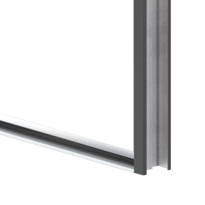 Kültéri fém bejárati ajtó Riesel anthracite 206,3 cm x 89,5 cm bal