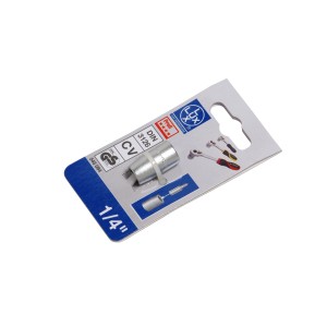 LUX Bit adapter 6,3 mm (1/4) Comfort, krómozott, csavarkulcsokhoz és egyebekhez.