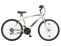 MTB 26-os férfi kerékpár fehér-piros