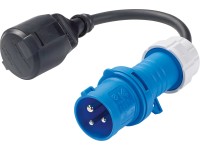 OBI CEE dugós csatlakozó 3 pólusú kék-fekete OBI CEE dugós csatlakozó 3 pólusú kék-fekete