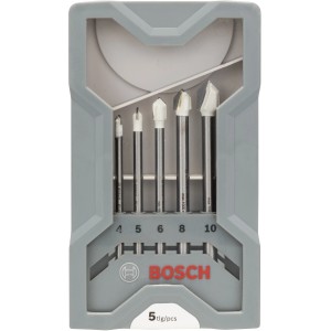Bosch CYL-9 Ceramic csempefúró készlet, 5 darabos, a pontos csempefúráshoz.