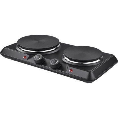 2 mezős főzőlap fekete-ezüst 2500 W