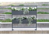 Dieda Linus virágláda kitöltő elem szögletes alumínium 100 cm x 100 cm antracit