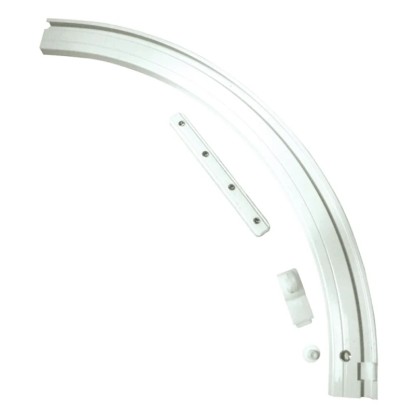 Gardinia jobbos körív függönysínhez 1 pályás fehér