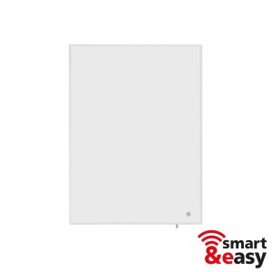 Fehér Infrae Smart & Easy 500W fűtőpanel termosztáttal elektromos fűtéshez.