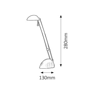 Rábalux Ronald LED asztali lámpa 5 W 28 cm fekete