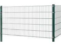 Kétrudas hálós kerítéspanel fém 83 cm x 201 cm zöld Kétrudas hálós kerítéspanel fém 83 cm x 201 cm zöld