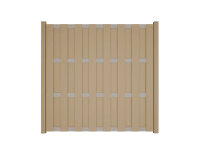 GroJa kerítéselem alu keresztrudakkal oszlop nélkül 180 cm x 180 cm homokszínű GroJa kerítéselem alu keresztrudakkal oszlop nélkül 180 cm x 180 cm homokszínű