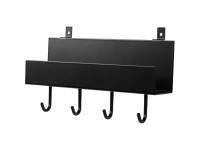 DenPanels polc Fekete 4 csapszeggel 21,5 cm csavarokkal DenPanels polc Fekete 4 csapszeggel 21,5 cm csavarokkal