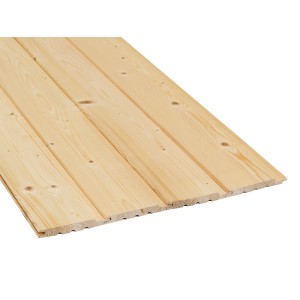 Helsinki lucfenyő/jegenyefenyő profilfa, csaphornyos, 12,5x96x1800 mm, kezeletlen.