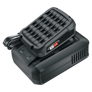 Bosch 18V akkumulátor indítókészlet 2,5 Ah akkuval és AL 18V-44 töltővel. Fekete akkumulátor töltőállomásban szerszámokhoz.