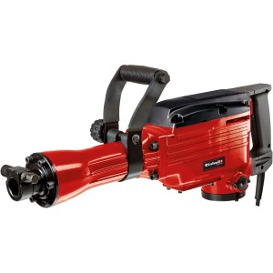Einhell TC-DH 43 bontókalapács, 1600 W, piros/fekete, kiegészítő fogantyúval és kofferrel.