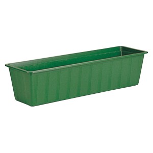 Sötétzöld Ebertsankey Super virágláda, 60 cm, műanyagból, kültéri használatra.