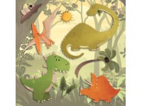 Öntapadós 3D dekor dínók 30 cm x 30 cm