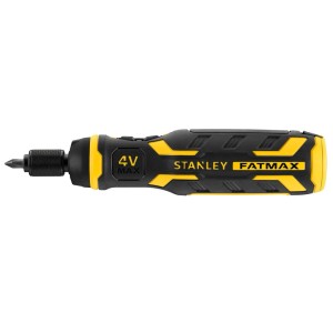 Fekete és sárga 4V-os akkus csavarhúzó a Stanley Fatmax-tól.
