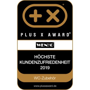 Wenko Vico WC-garnitúra: „Legmagasabb Ügyfél-elégedettség 2019” díj WC-tartozékokhoz.