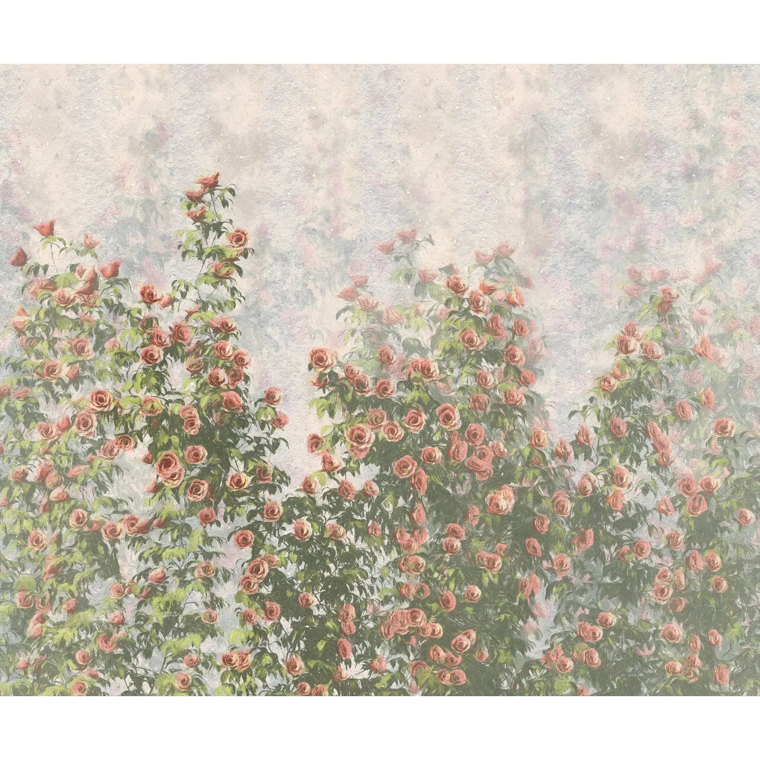 Komar fotobehang palmbladeren groen en roze - 350 x 250 cm - 610018 – vtwonen
