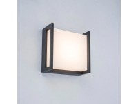 Lutec Qubo kültéri fali LED-lámpa kicsi négyzetes