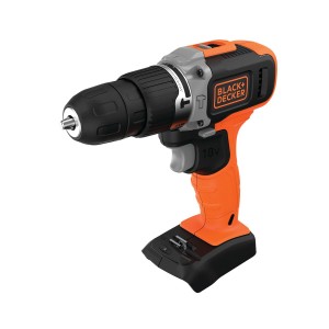 Black+Decker akkus fúró-csavarozó fekete és narancssárga színben.