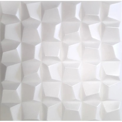 Burkolólap 3D Neptun fehér 50 cm x 50 cm