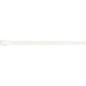 Fehér, újrazárható kábelkötegelő, 150 mm, 25 darab, kábelek kötegeléséhez.
