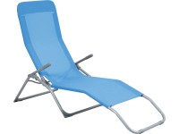 Pando összecsukható napozóágy 141 cm x 61 cm x 57-95 cm világoskék