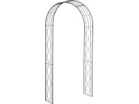 Rózsaív porszórt vas barna 240 cm x 120 cm x 36 cm