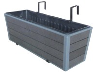 Monaco WPC balkonláda 60,5 cm x 19,5 cm x 20,5 cm antracit