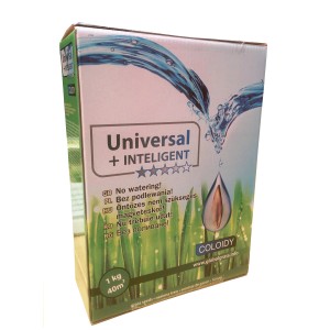 Universal + Inteligent fűmag csomagolása, 1kg 40m² területre.
