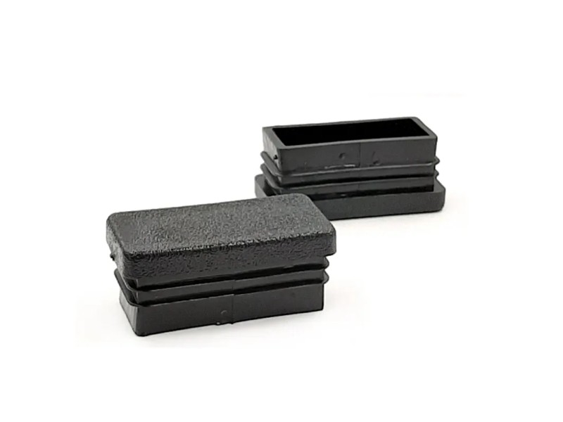Inserto Rettangolare Di Plastica A Lamelle NERO Per Tubi Di Dimensioni 40x27 Mm Con Spessore 10 30 Mm