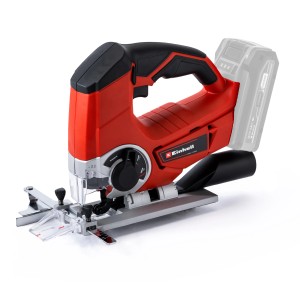 Einhell Power X-Change TE-JS 18 Li Solo akkus szúrófűrész forgácsvédelemmel, piros és fekete.