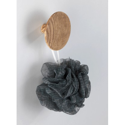 Wenko fali akasztó Melle tölgy hatás csavarozható polirezin 8 cm x 4,5 cm x 8 cm