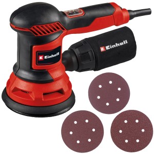 Einhell TC-RS 425 E excentercsiszoló porzsákkal és csiszolópapírral.