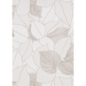 Erismann vlies tapéta Collage Natural Symphony, levél design taupe színben.