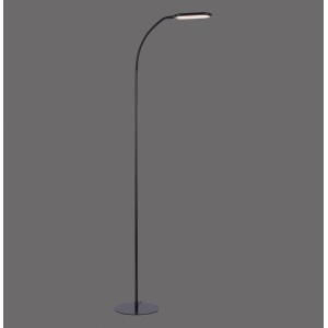 Fekete LED állólámpa Kelly, 175 cm magas, dimmelhető és állítható fényszínnel.