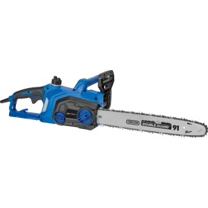 Kék LUX-TOOLS E-KS-2000/405 elektromos láncfűrész Oregon pengével.