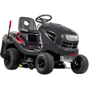 Al-Ko Benzin Rasentraktor Easy 15-93.2 HD-A, szürke fűnyíró traktor nagy fűgyűjtővel.