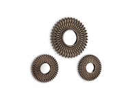 MM Amanda fali tükör kerek hármas szett 1 x 30 cm és 2 x 20 cm arany fekete MM Amanda fali tükör kerek hármas szett 1 x 30 cm és 2 x 20 cm arany fekete