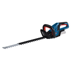 Bosch Professional GHE 18V-60 Solo akkus sövényvágó, kék/fekete, 60 cm-es pengével.